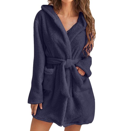 Women's Winter Bathrobe, Flannel Robes Sleepwear