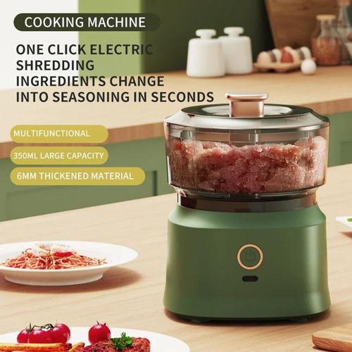 product_image_name-Generic-Mini Wireless Electric Baby Food Maker Dual Purpose Garlic Puree 350ml Usb Charging Kitchen Food Shredder Meat Grinder Vegetable-2