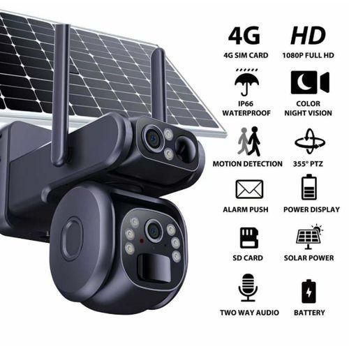 Generic 4G Dual Lens Ptz Solar Camera UBOX App