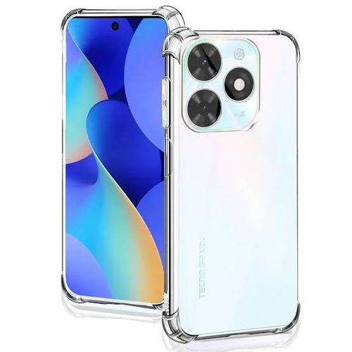Spark 10 Pro Case Silicone Soft Shockproof Transparent Cover Case