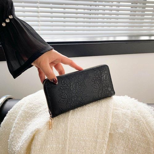 product_image_name-Fashion- Women's Wallet & Clutch Set Wallet 2-in-1 Wallet for women Clutch for women  leather wallet for women Money Portable Wallet For women black Wallet Leather Wallet For women Slim Wallets Set Pocket Wallet Wallet Purse Bag For women-3