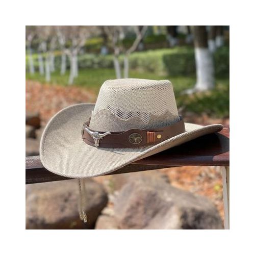 Western Cowboy Straw Hat Outdoor Seaside Hat Sun Protection Sun