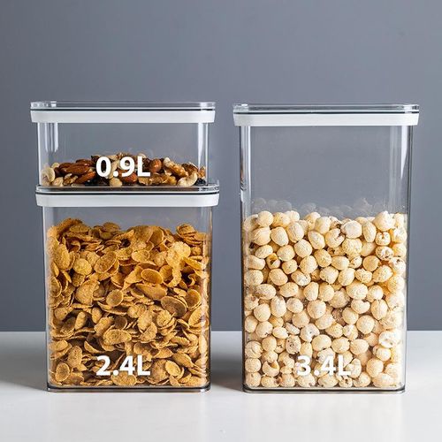 Food Storage Kitchen Containers Plastic Box Jars for Bulk Cereals