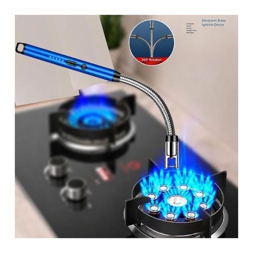 Generic Rechargeable USB Electric Cooking Flexible Lighter - Blue - image 3
