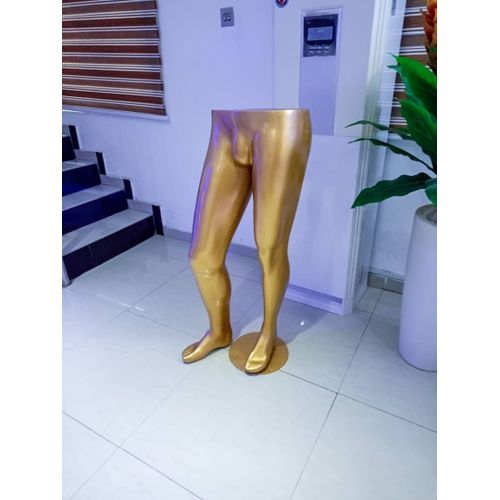 Generic Glittering Gold Male Waist Mannequin