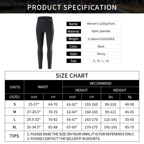 Women Cycling Pants with Pocket Breathable Padded Bike Pants