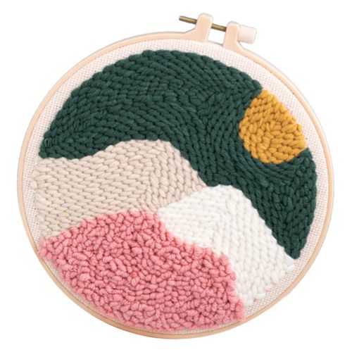 Generic DIY Landscape Easy Punch Embroidery Kit Punch Style 3