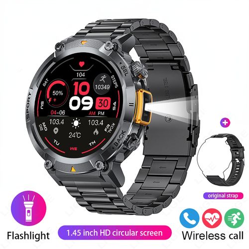 product_image_name-Generic-Smartwatch LED Flashlight Bluetooth Call Sport Tracker IP67 Waterproof-1