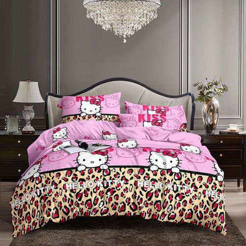 Generic 4by6 Cartoon Characters Bedsheet With 2 Pillowcase