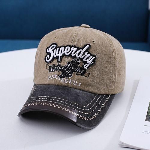 Fashion Baseball Caps For Men Embroidered Letters Washed Retro Denim Dad Trucker Snapba | Jumia Nigeria