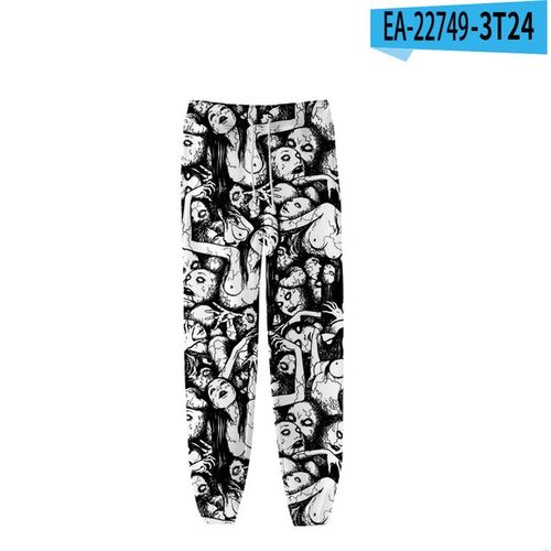 Fashion Harajuku Anime Japan Horror Comics Junji Ito Sweat Pants 3d ...