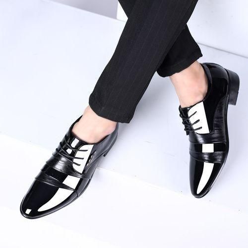 product_image_name-Fashion-Mens Casual Comfortable Gentleman Business Formal Leather Shoes - Black-6