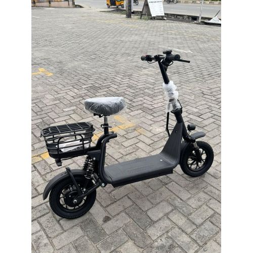 Generic Quality 36V Electric Scooter with Seat, Rear Cargo Basket & LED Headlight - image 2