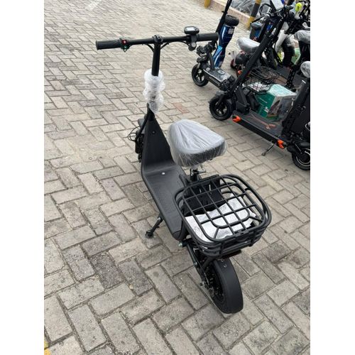 Generic Quality 36V Electric Scooter with Seat, Rear Cargo Basket & LED Headlight - image 4
