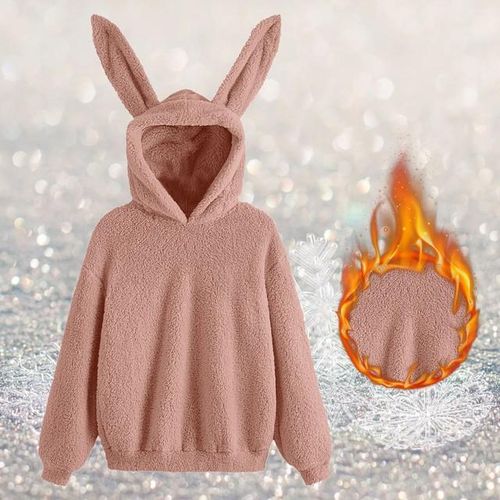 Generic Winter Women s Hoodies Women Long Sleeve Pullovers Cute Rabbit Ear Hooded Sweatshirt Plush Warm Casual Hoodie S Sudaderas Jumia Nigeria