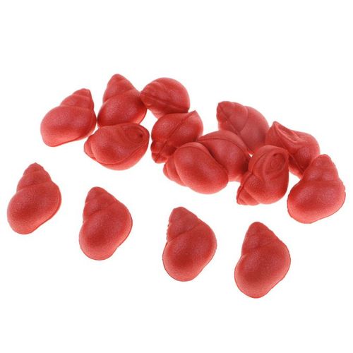 Generic 15pcs Snail Shape Boilies -Carp & Catfish Bait -Floating Red