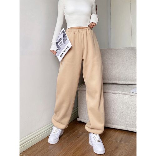 Women Baggy Sports Pants, Wide Leg Oversized Streetwear High Waisted  Trousers