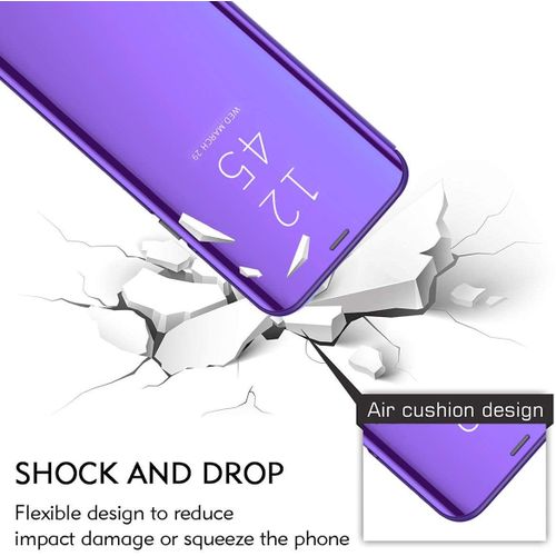 Generic Samsung Galaxy S7 Edge Plating Mirror Leather Case - Purple. - image 2
