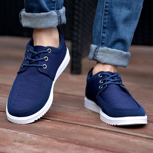 Men’s Lace Up Casual Shoes-Blue – Nigeria Shopping