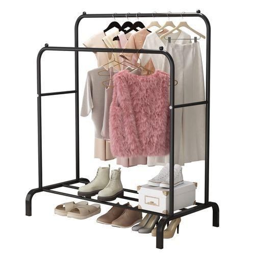 CYFAZA Garment Rack Freestanding Hanger Double Rods Clothing Rack - image 8