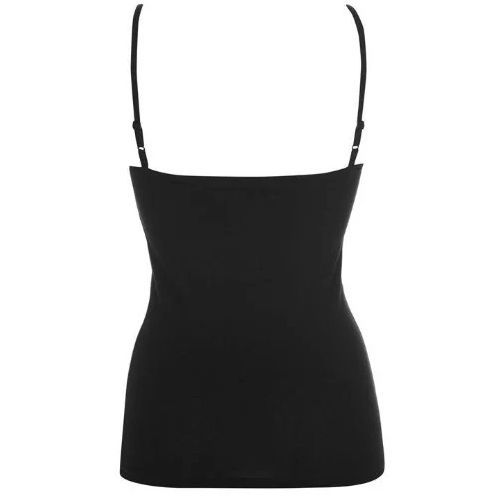Primark Vest Top Ladies Girls Long Cami Dress Stretch Strap Black
