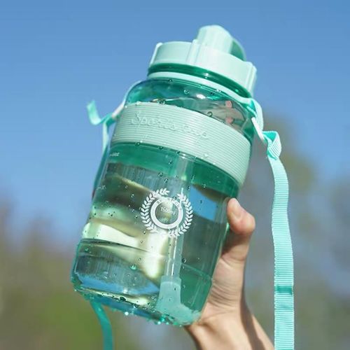 1.5L Motivational Water Bottle with Time Marker Reusable & BPA Free for  Sports