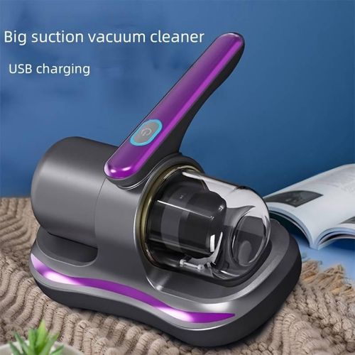 product_image_name-Generic-1 household vacuum cleaner, cordless handheld bed and sofa duster, rechargeable, bed vacuum cleaner, household vacuum cleaner, gray purple-5