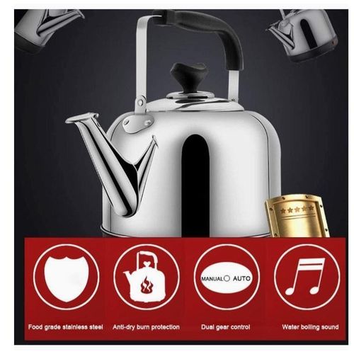 product_image_name-Homely-Brushed 5L Electric Whistling Kettle - 1500W-3