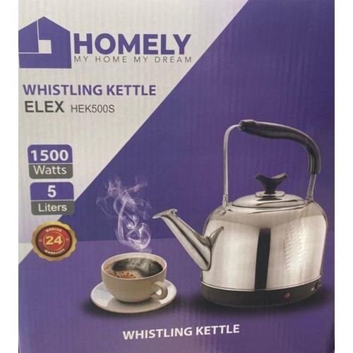 product_image_name-Homely-Brushed 5L Electric Whistling Kettle - 1500W-6