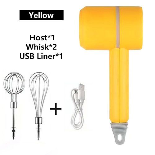 Wireless Portable Electric Food Mixer Hand Blender 3 Speeds High Power  Dough Blender Egg Beater Baking