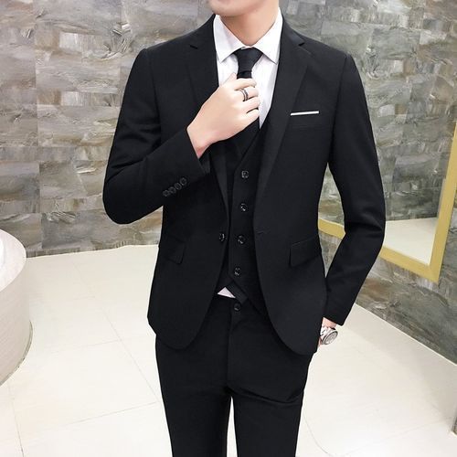 Fashion Turkish Tailor Made Slim Fit Suit For Men - Black | Jumia Nigeria