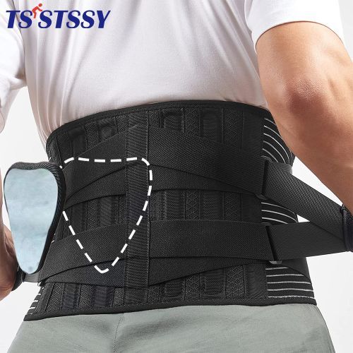 Man Lumbar Breathable Back Pain Belt Lumbar Sports Waist Orthopedic Spine  Corset