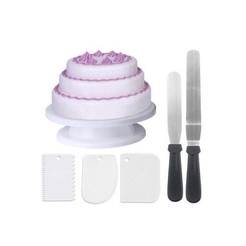 product_image_name-Generic-Cake Decorating Tool Set Turntable / Palette Knife / Scraper Smoot-1