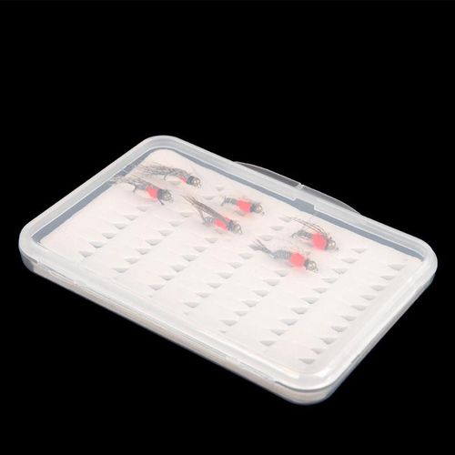 Generic Fishing Lure Case Portable Waterproof Transparent FlyBait