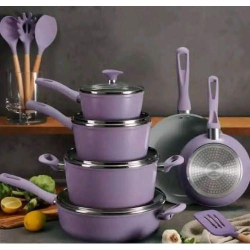 Generic 4PCS Set Diecast Non-Stick Pots & Double frying pan