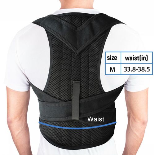 Generic Posture Corrector Back Brace Adjustable For Men Women - M