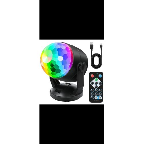 Generic USB RGB LED Stage Light with Remote Control – Colorful Party & DJ Disco Light