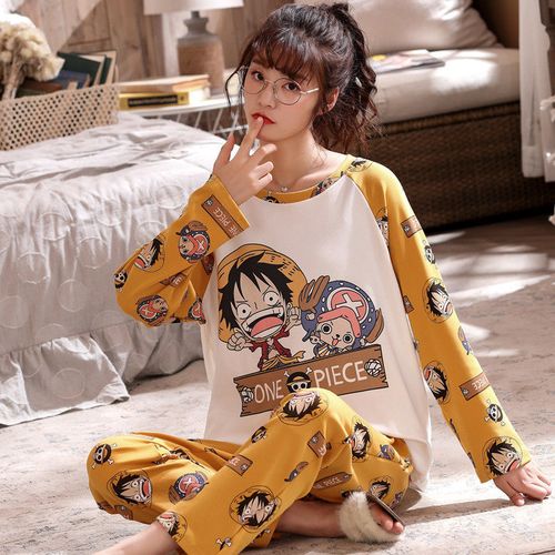 Fashion Pajama Set Long Sleeves Couple Lover Family Matching