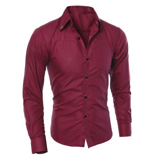 red formal blouse
