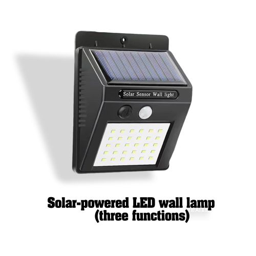 Generic Outdoor solar wall light, wireless sensor IP65 waterproof solar sports light, outdoor 3 modes