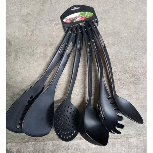 product_image_name-Generic-6pcs Strong Silicon Non-Stick Cooking Spoon Set-1