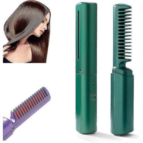 product_image_name-Generic-Rechargeable Mini Hair Straightener Fast Heating Hair Straightening Comb-1