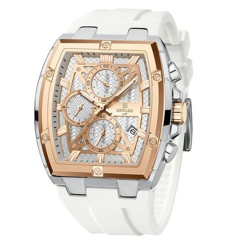 product_image_name-REWARD-Chronograph Silicone Square Dial Men's Quartz Watch Square Dial Automatic Date-2