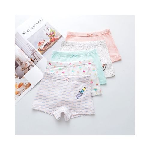 Underwear Girl 5 Each / Lot Boys Girls Cotton Boxer