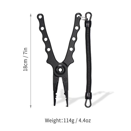 Generic Ultralight Aluminum Fishing Pliers Split Ring Cutters