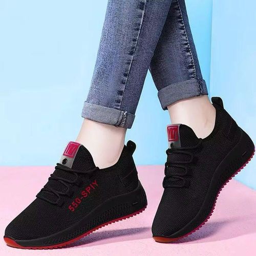 product_image_name-Girls-Girl shoe  - school shoe - Black durable sneakers for sports shoe-2