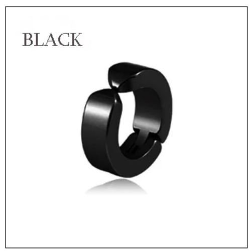 product_image_name-Fashion-Black 1 Pcs Ear Clip Non-Piercing Magnetic Earrings-1