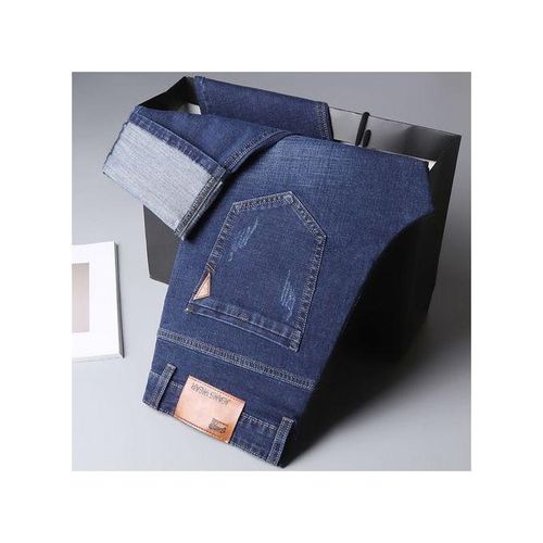 product_image_name-Fashion-Non Fade Smart Stock Jeans For Men- Blue-1