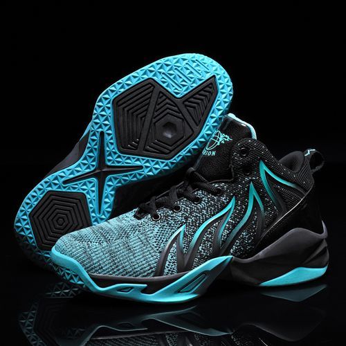 Fashion Men's Plus Size Breathable Sneakers Comfortable Running Shoes Cool  Basketball Shoes-Black