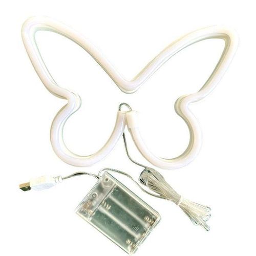 Generic Neon Glow LED BUTTERFLY Acrylic Style Light Box - image 2
